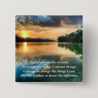 Serenity Prayer Schilderachtig Button