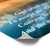 Serenity Prayer Schilderachtig Canvas Poster (Hoek)