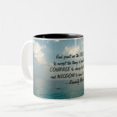 Serenity Prayer Seascape Mug (Devant gauche)