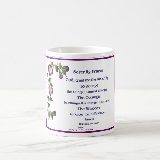 Serenity Prayer Short Koffiemok (Center)