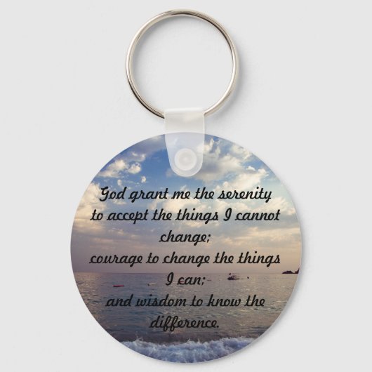 Serenity Prayer Sleutelhanger (Voorkant)
