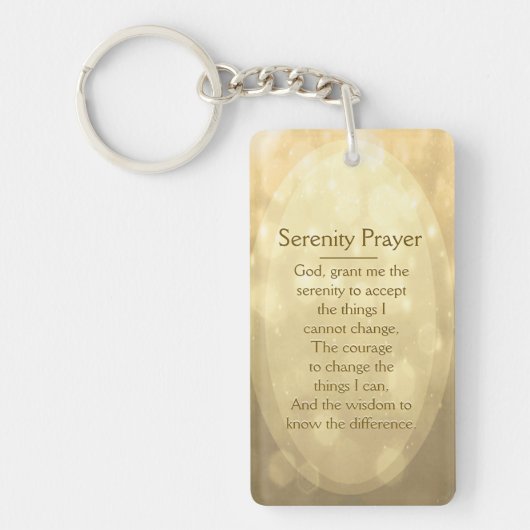 Serenity Prayer Sleutelhanger (Voorkant)