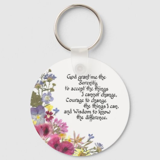 Serenity Prayer Sleutelhanger (Voorkant)