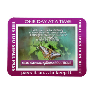 serenity prayer slogans butterflies Magnet Magneet