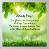 Serenity Prayer - Spring. Poster (Voorkant)