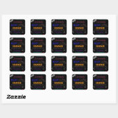 Serenity Prayer Stickers, Zwart multi kleur Vierkante Sticker (Vel)