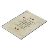 Serenity Prayer/ stijl Notitieboek (Linkerzijde)