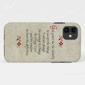Serenity Prayer Style+Bourgogne Accents Case-Mate iPhone Case (Achterkant (horizontaal))