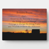 Serenity Prayer Sunset Silhouette Landschap Fotoplaat (voorkant)
