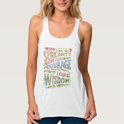 Serenity Prayer Tanktop (Voorkant)