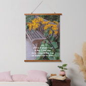 Serenity Prayer Tuin Bench Bloemen Hangend Wandkleed (Slaapkamer)