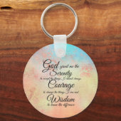 Serenity Prayer twee design Sleutelhanger (Achterkant)
