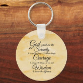 Serenity Prayer twee design Sleutelhanger (Voorkant)