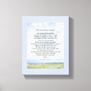 Serenity Prayer verpakt canvas inspirerend quote Afdruk