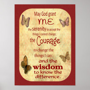 Serenity Prayer versie 3 — poster art