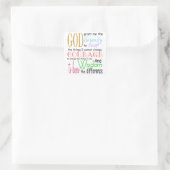 Serenity Prayer Vierkante Sticker (Tas)