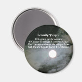 Serenity Prayer Volle Maan Inspirerend Magnet Magneet (Voorkant / Achterkant)