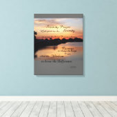 SERENITY PRAYER WALL PANEL CANVAS AFDRUK (Insitu (Houten vloer))