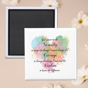 Serenity Prayer Waterverf Magnet Magneet