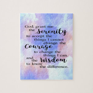 Serenity Prayer Waterverf Puzzle Legpuzzel