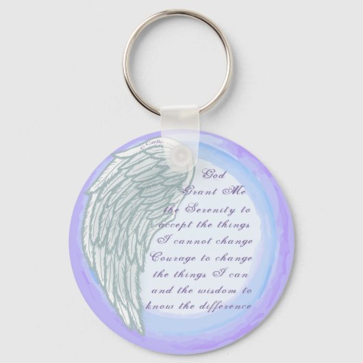 Serenity Prayer Wing Sleutelhanger (Voorkant)