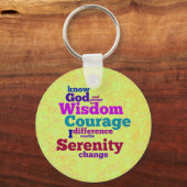 Serenity Prayer woordle sleutelhanger (Voorkant)