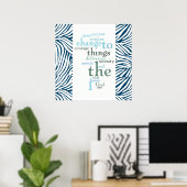 Serenity Prayer Word Art Zebra Print (Thuiskantoor)