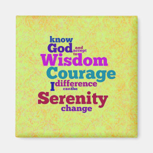 Serenity Prayer wordle magneet