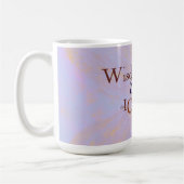 Serenity Prayer Wordle on abstract Koffiemok (Links)