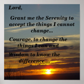 Serenity Prayer (zon) Poster