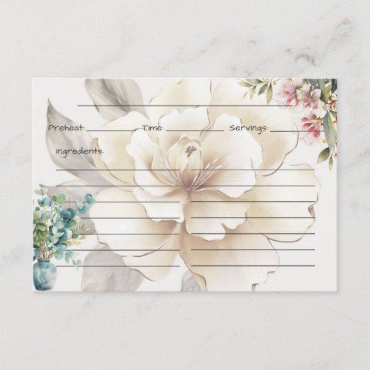 Serenity Recept Kaart (Voorkant)