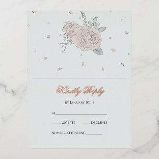 Serenity RSVP Folie Feestdagen Briefkaart