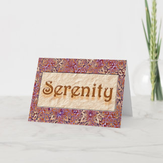 SERENITY Sober Felicitaties AA Recovery Kaart
