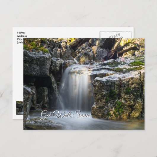 Serenity Spas Falls se porter bien bientôt Carte p (Devant / Derrière)