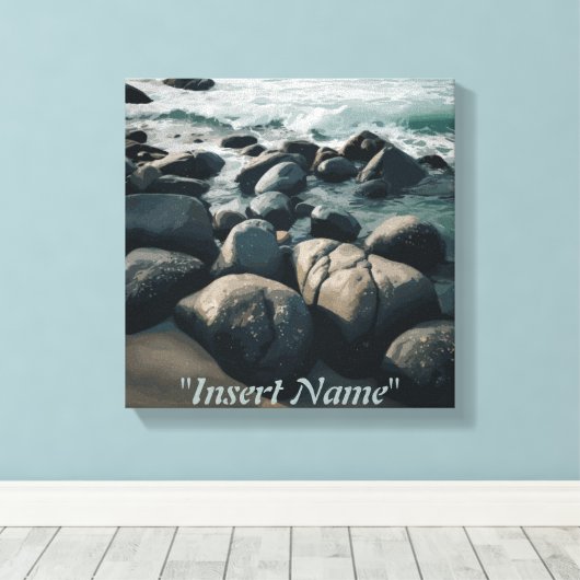 Serenity Stones Canvas Afdruk (Insitu (Houten vloer))