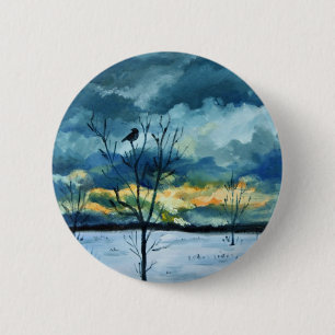 "Serenity" van Hilary J England Ronde Button 5,7 Cm