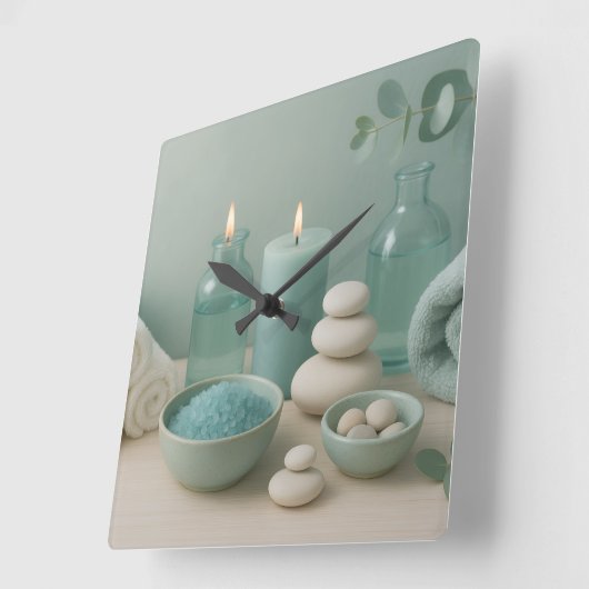 Serenity Wall Clock Vierkante Klok (Hoek)