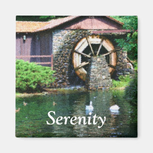 Serenity Water Wheel Inspirerend Magnet Magneet