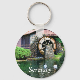 Serenity Water Wheel Inspirerend Sleutelhanger