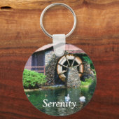 Serenity Water Wheel Inspirerend Sleutelhanger (Voorkant)