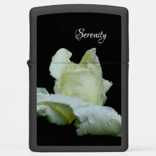 Serenity White Rosebud Inspirerend Words