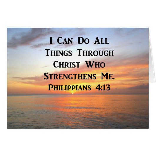 SERENSUNRISE PHILIPPIANS 4:13 FOTO SCRIPTURE (Voorkant Horizontaal)