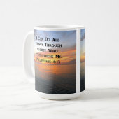 SERENSUNRISE PHILIPPIANS 4:13 FOTO SCRIPTURE KOFFIEMOK (Voorkant links)