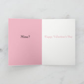 Serez-Vous À Moi ? Carte Saint Valentin (Intérieur)