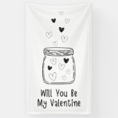 Serez-Vous Ma Bannière Valentine ? (Vertical)