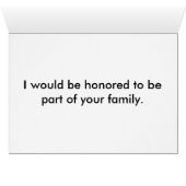 Serez-vous ma belle-mère ? Carte (Intérieur Horizontal (Bas))