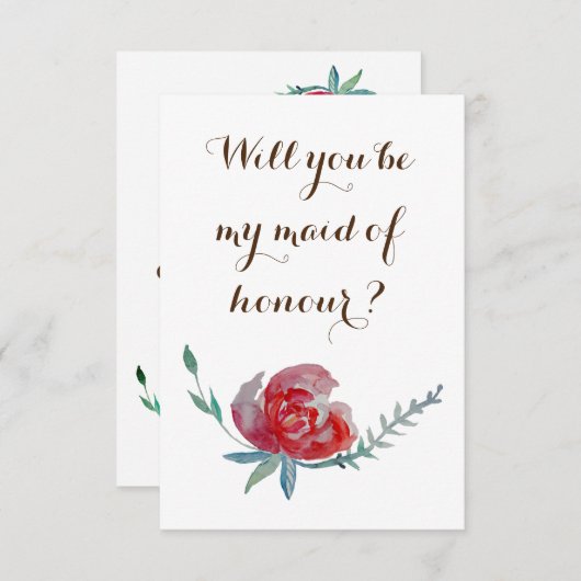 Serez-vous ma bonne carte d'honneur ? (Devant / Derrière)