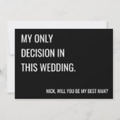 Serez-vous ma carte à plat de la proposition de to (Devant)