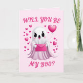 Serez-Vous Ma Carte Boo Valentines Day Card (Devant)