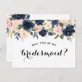 Serez-vous ma carte de demoiselle d'honneur ? (Devant / Derrière)